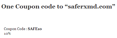 SafeRxMD.com Coupon Code